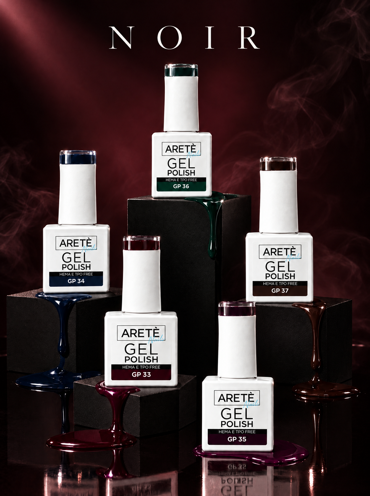 Noir Collection – 5 Gel Polish dai Toni Nero